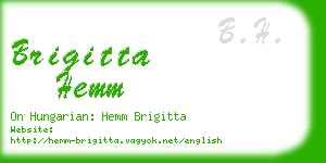 brigitta hemm business card